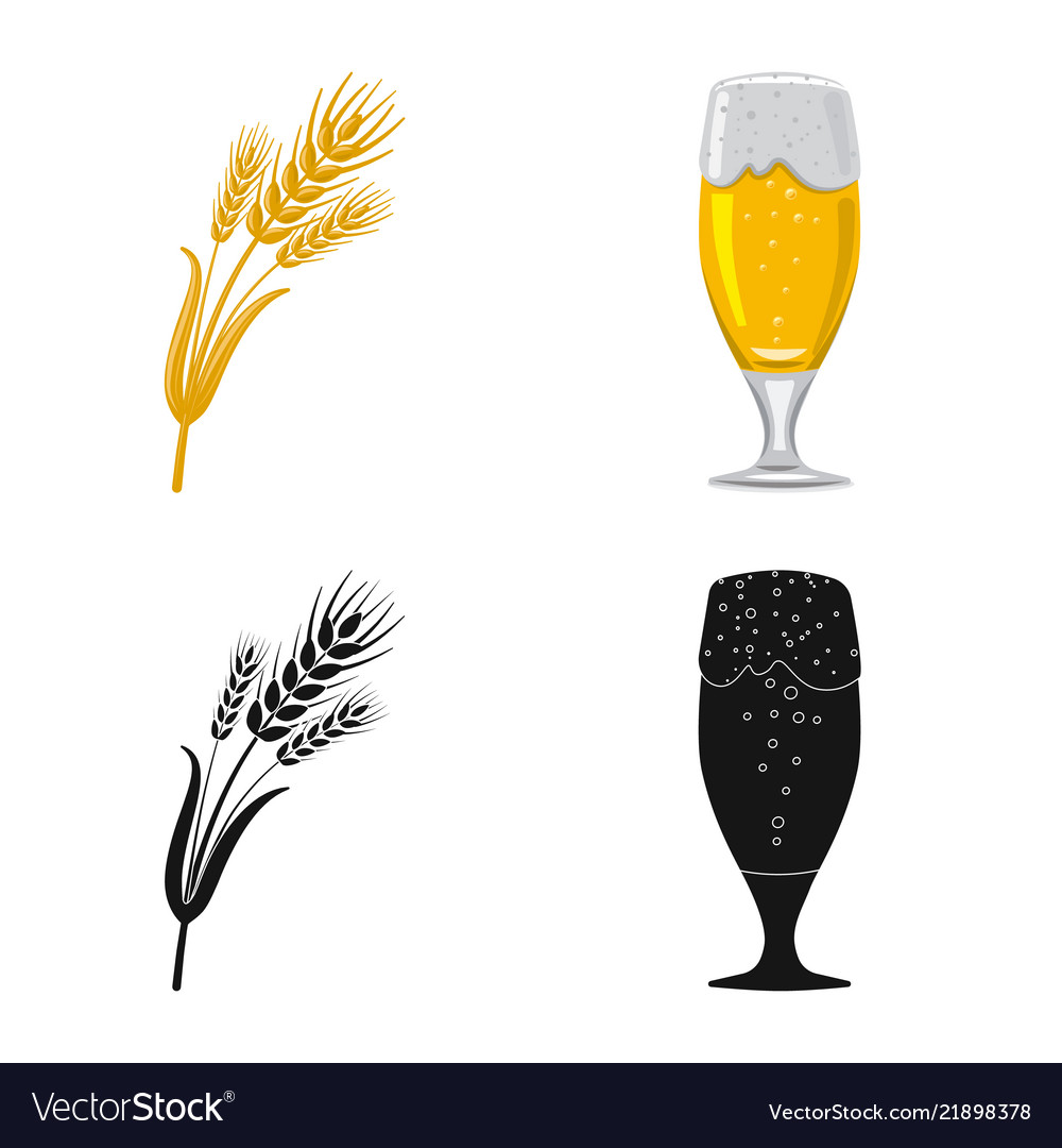 Isolated object of pub and bar symbol set