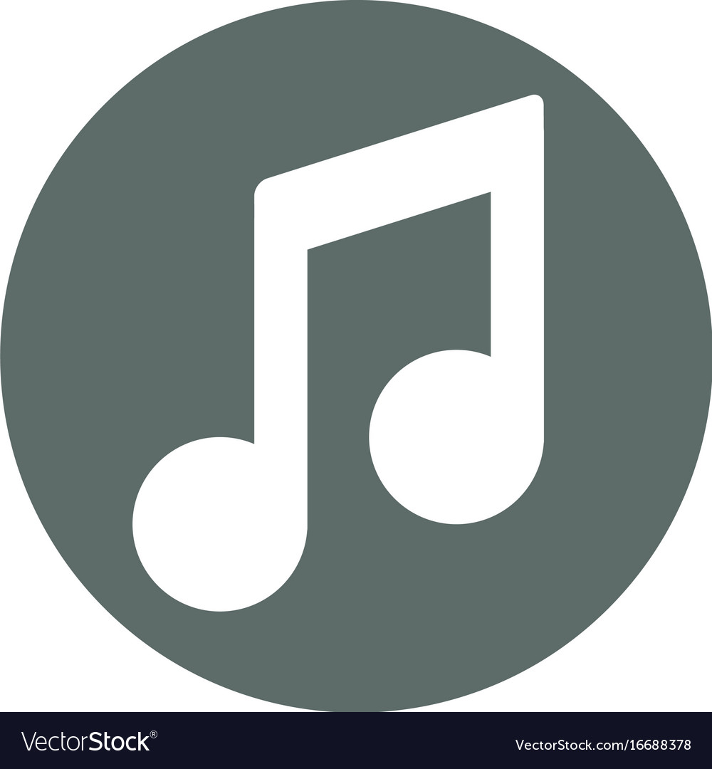 Music note round icon