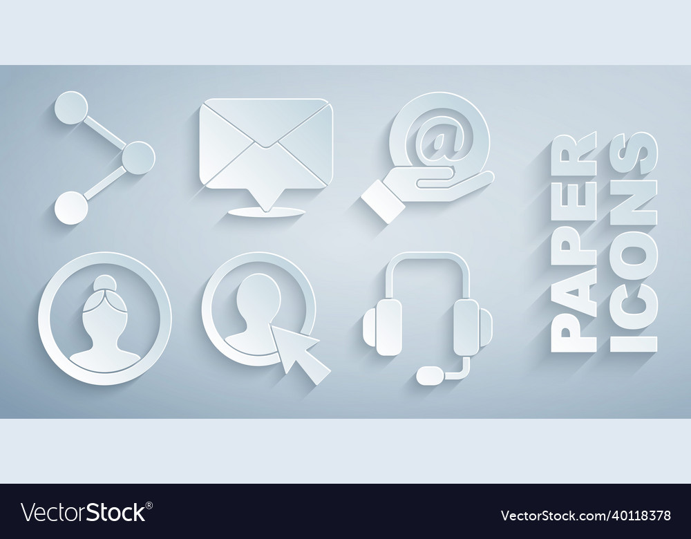 Set create account screen mail and e-mail in hand vector image Set create account screen mail and e-mail in hand