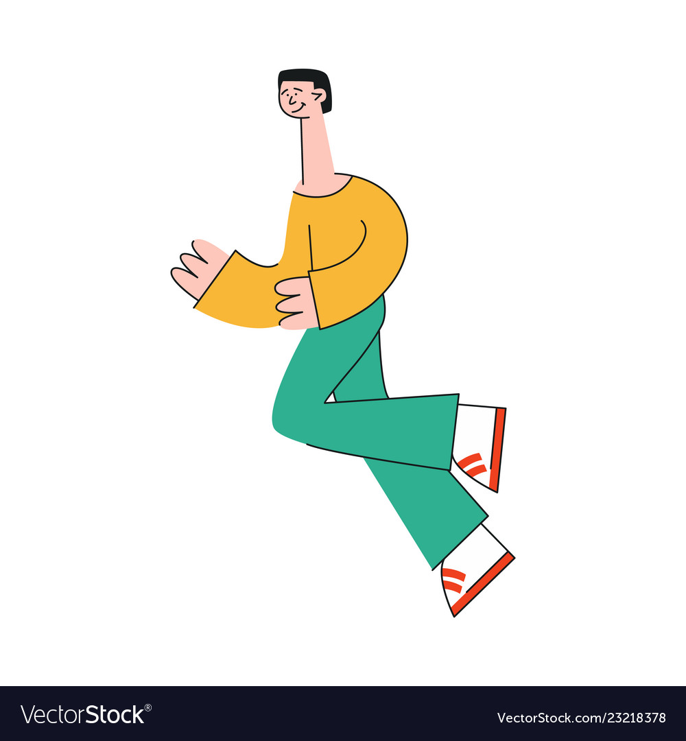 Smiling Runner Man