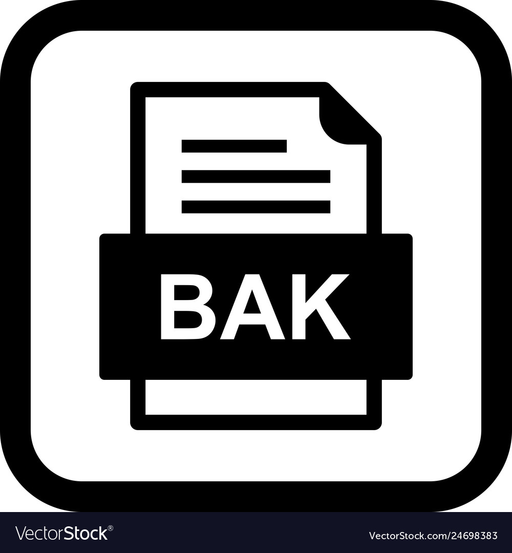 Bak file document icon