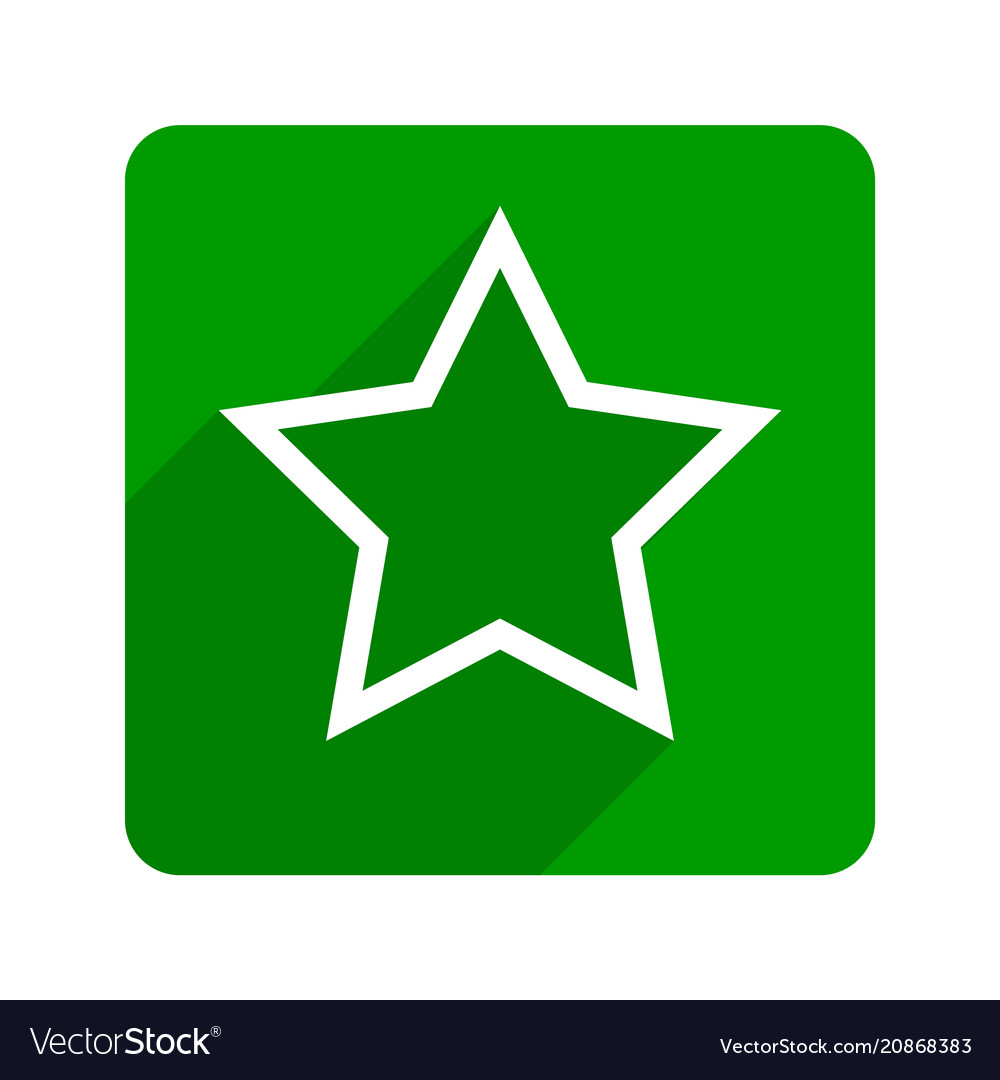 Flat style retro star icon vector image Flat style retro star icon
