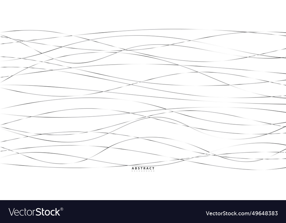 Hand drawn lines abstract pattern wave simple