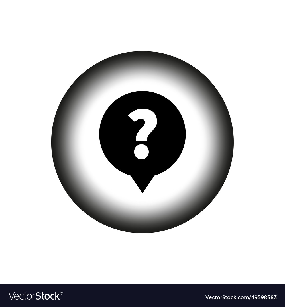 Question mark message icon status vector image Question mark message icon status