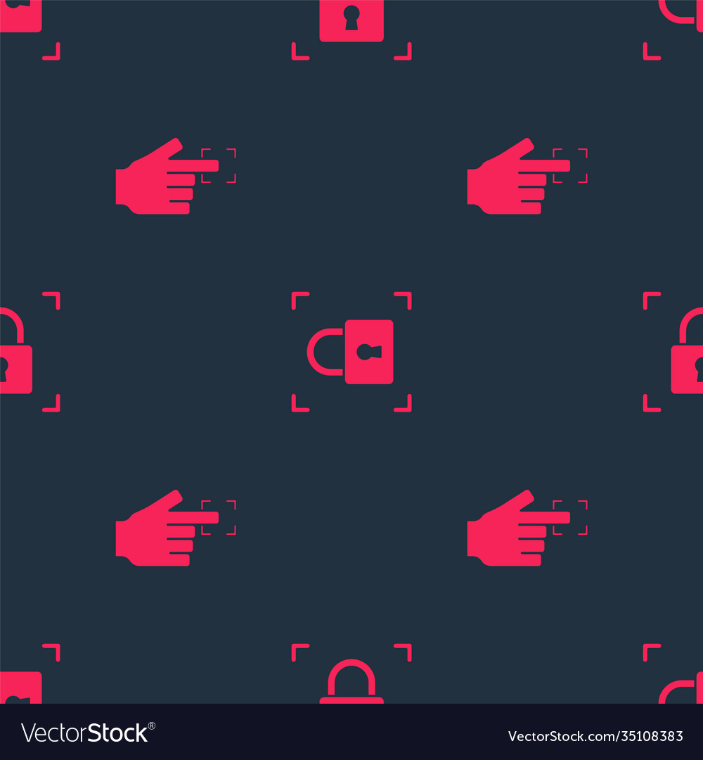 Set fingerprint and with lock on seamless pattern