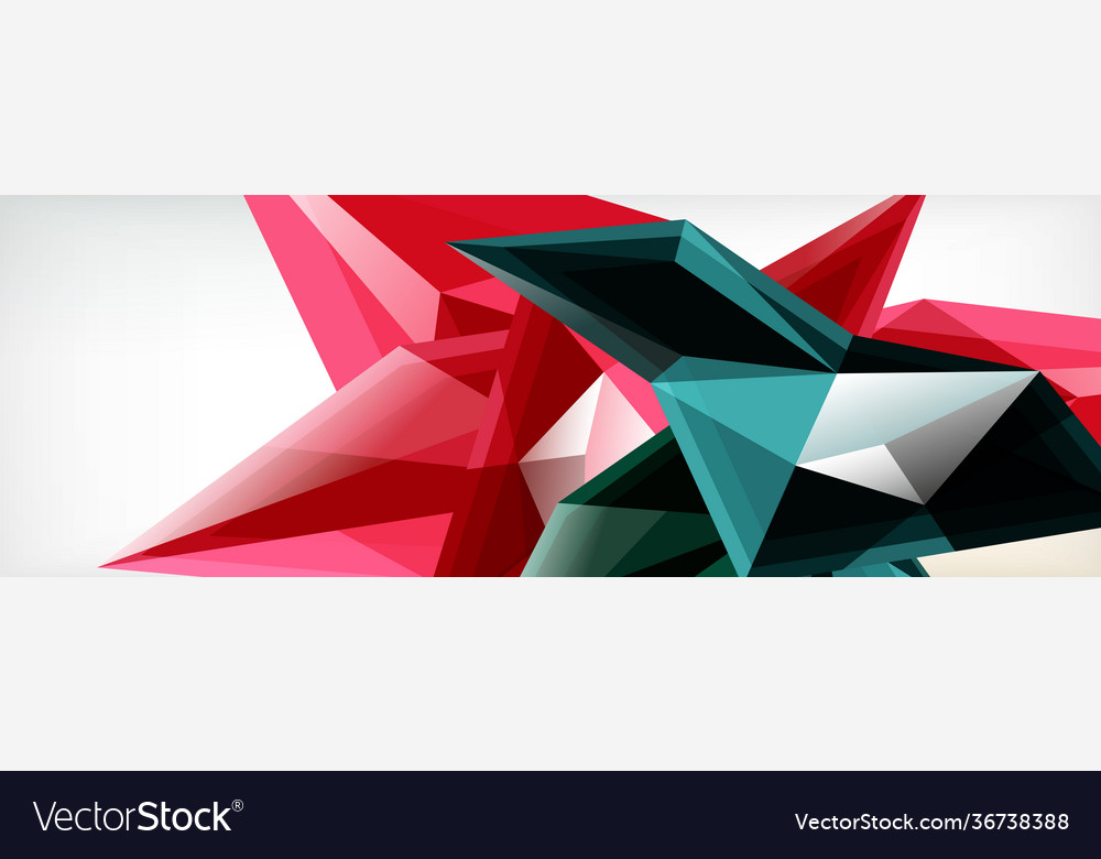3d triangles and pyramids abstract Vector Image 3d triangles and pyramids abstract