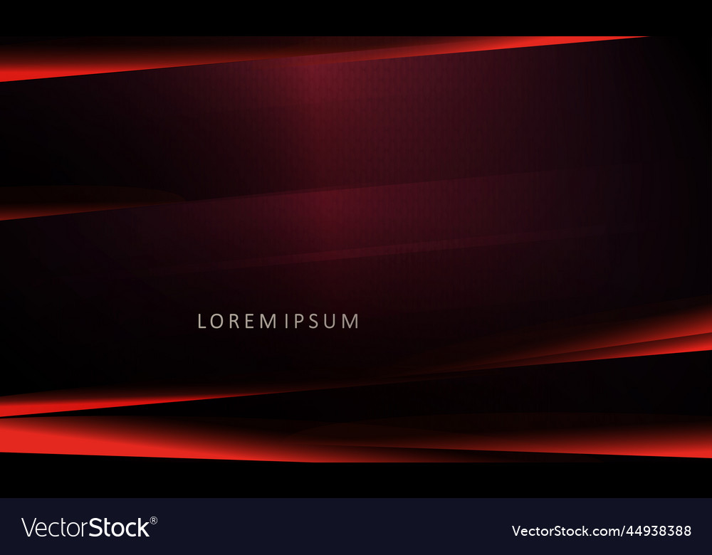 Black shirred pattern with chaotic red sharp vector image Black shirred pattern with chaotic red sharp