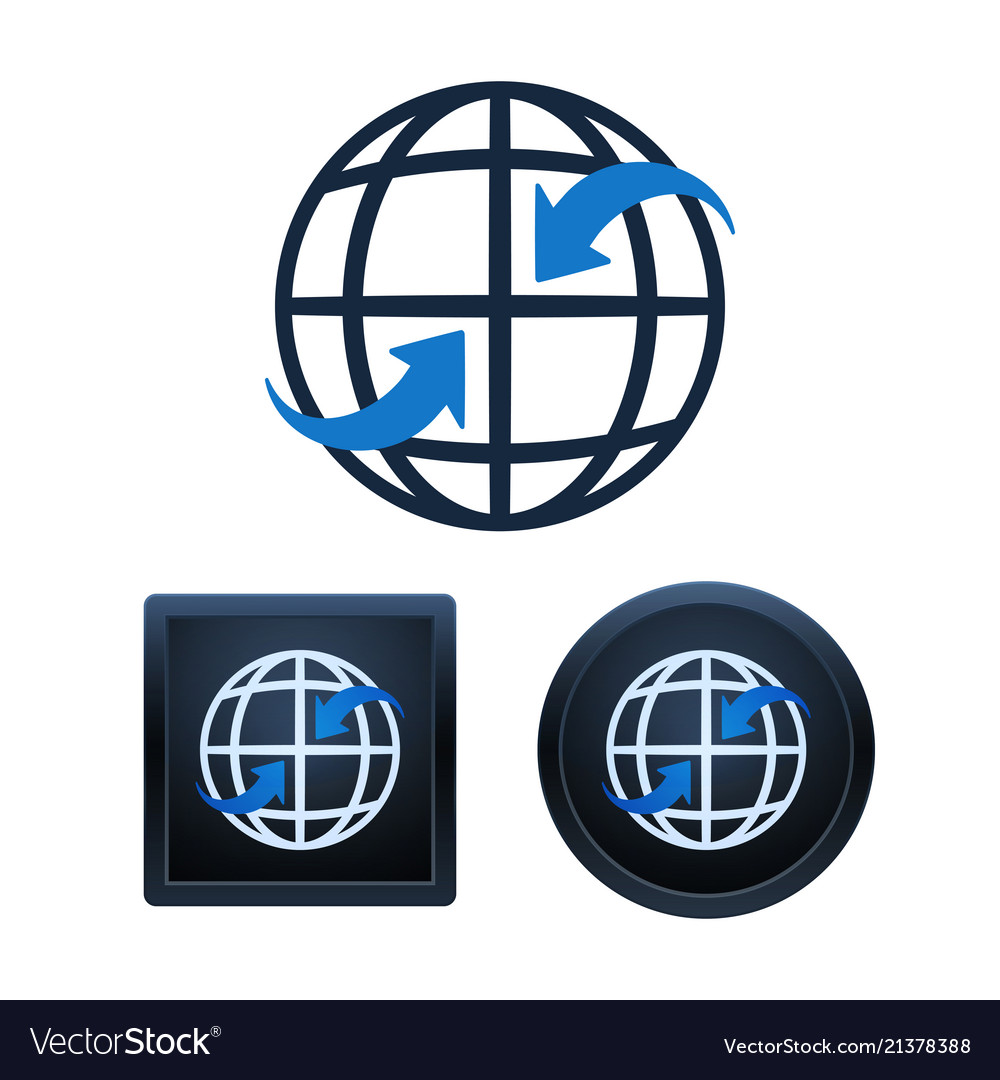 Global communication icons design isolated