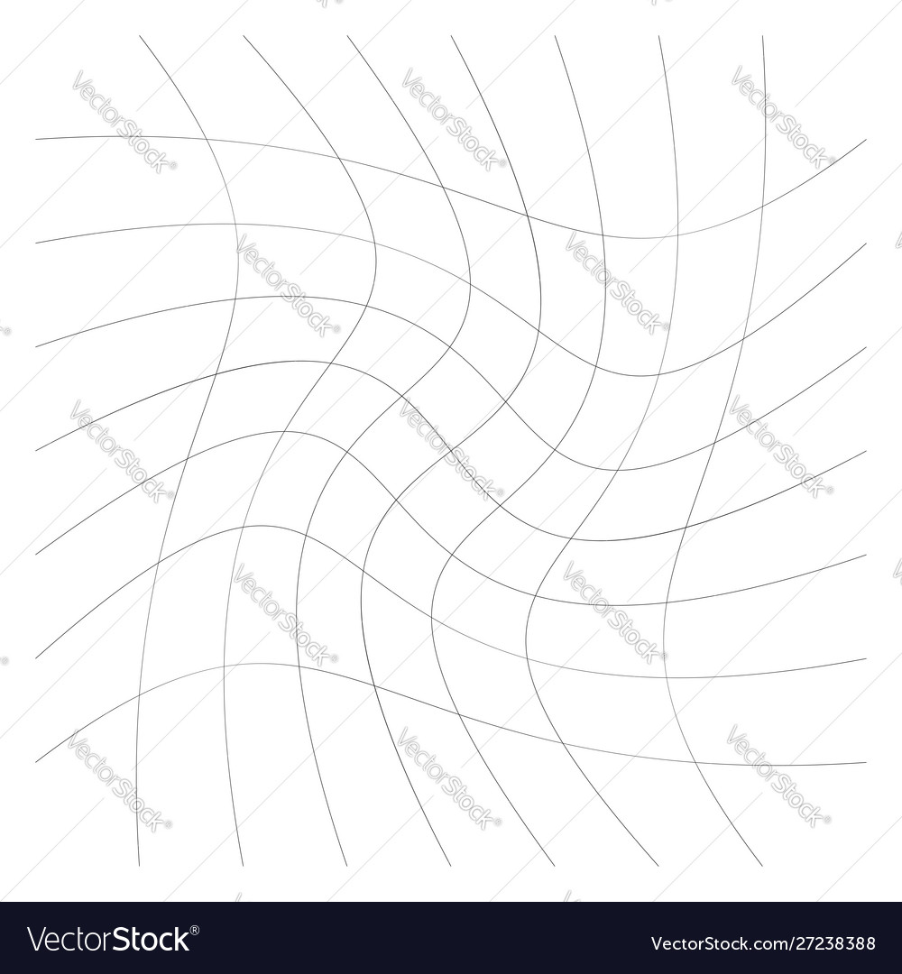 Grid mesh lines with circular spiral twist