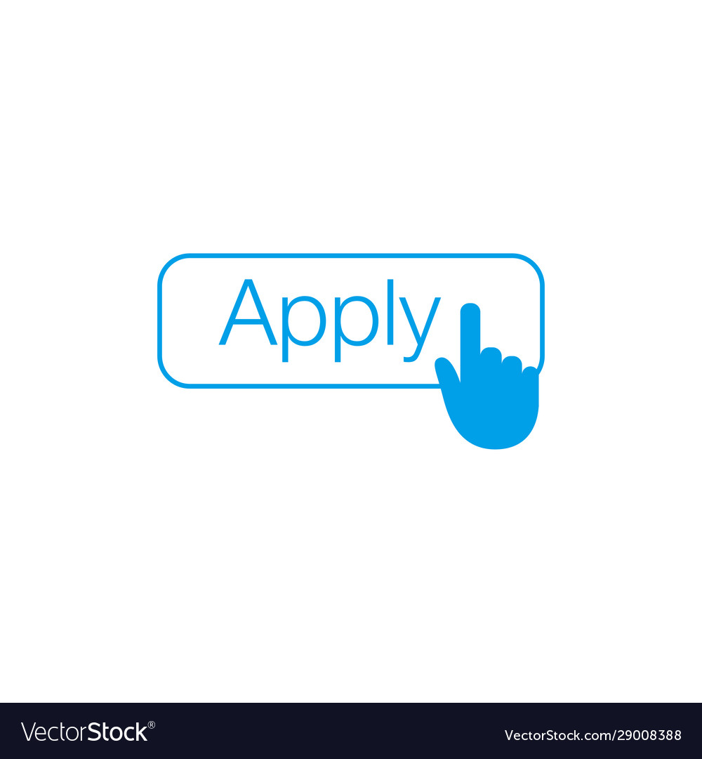 Hand Cursor Apply Button - Web Form