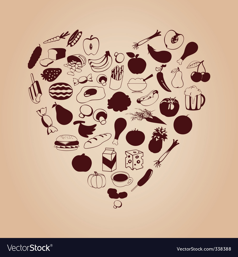 Heart from meal