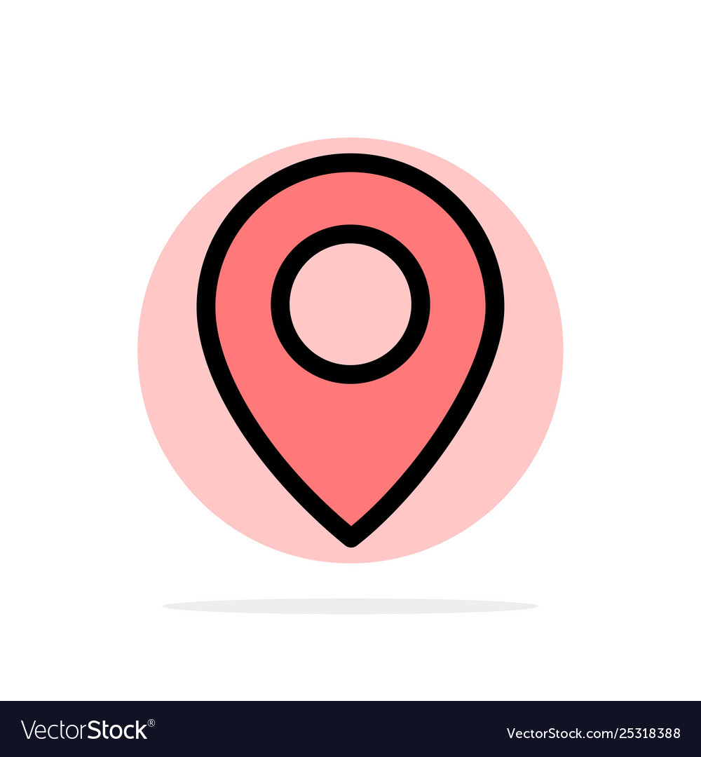 Twitter location map abstract circle background Vector Image Twitter location map abstract circle background