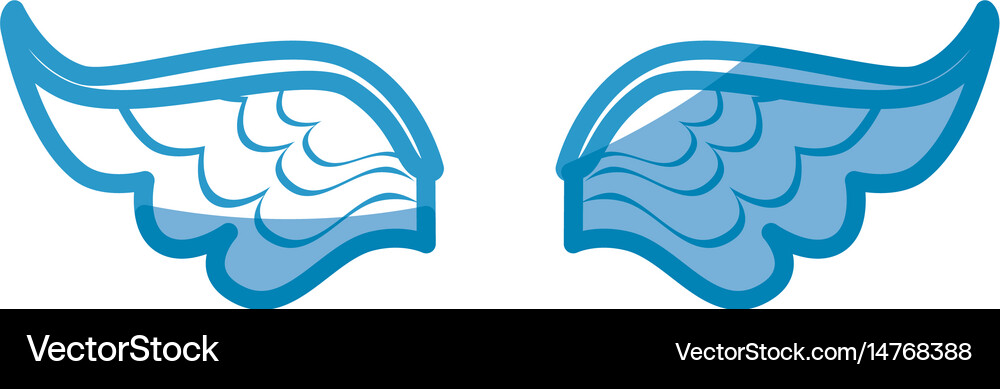 Wings icon image Royalty Free Vector Image - VectorStock