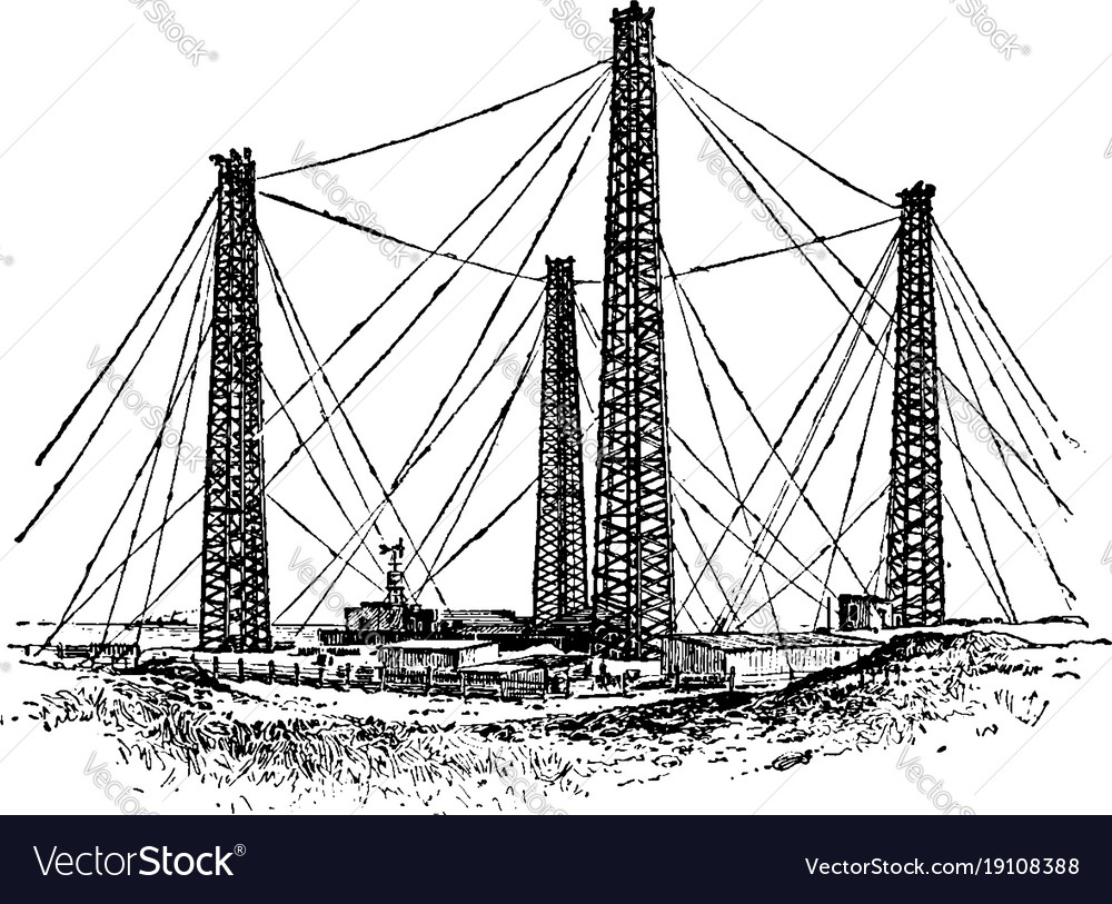 Kabellose Telegraph Station Vintage