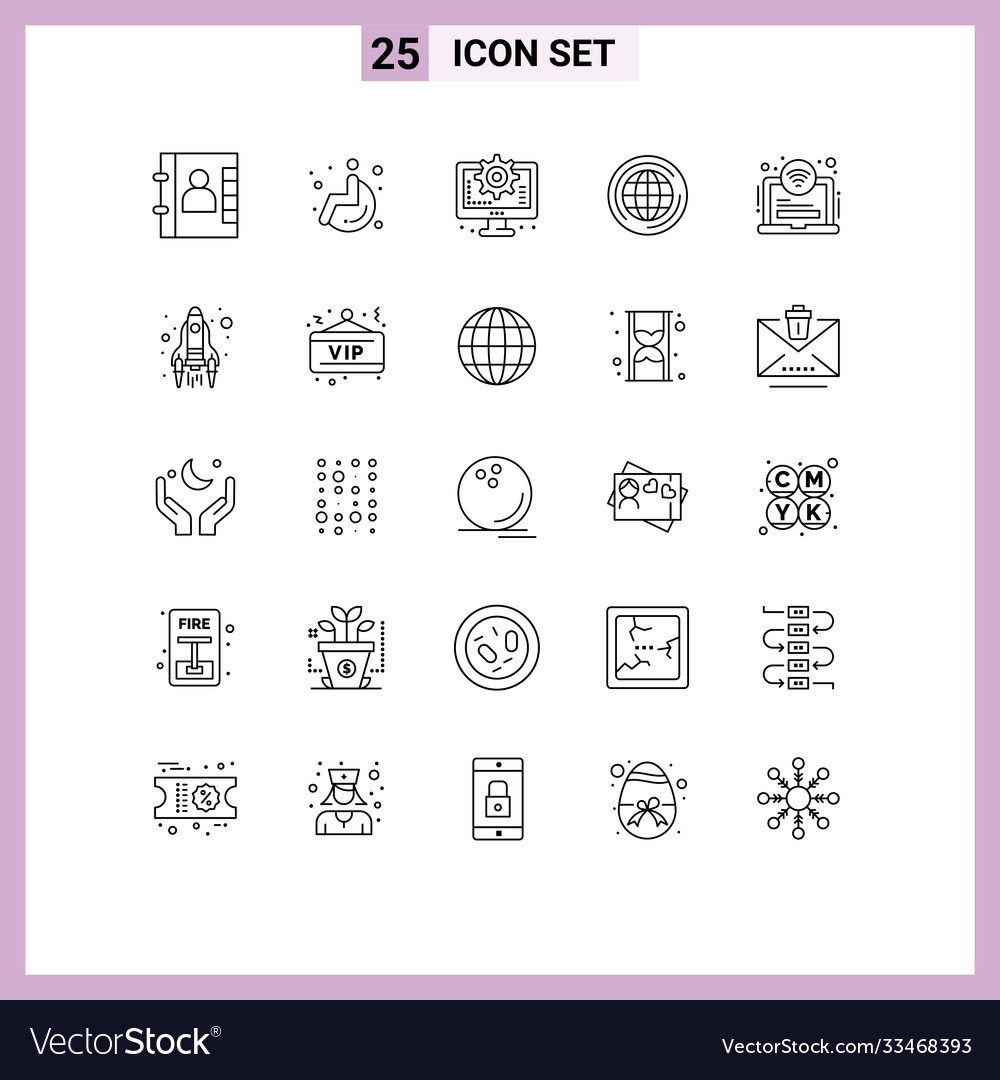 25 universal lines set for web and mobile