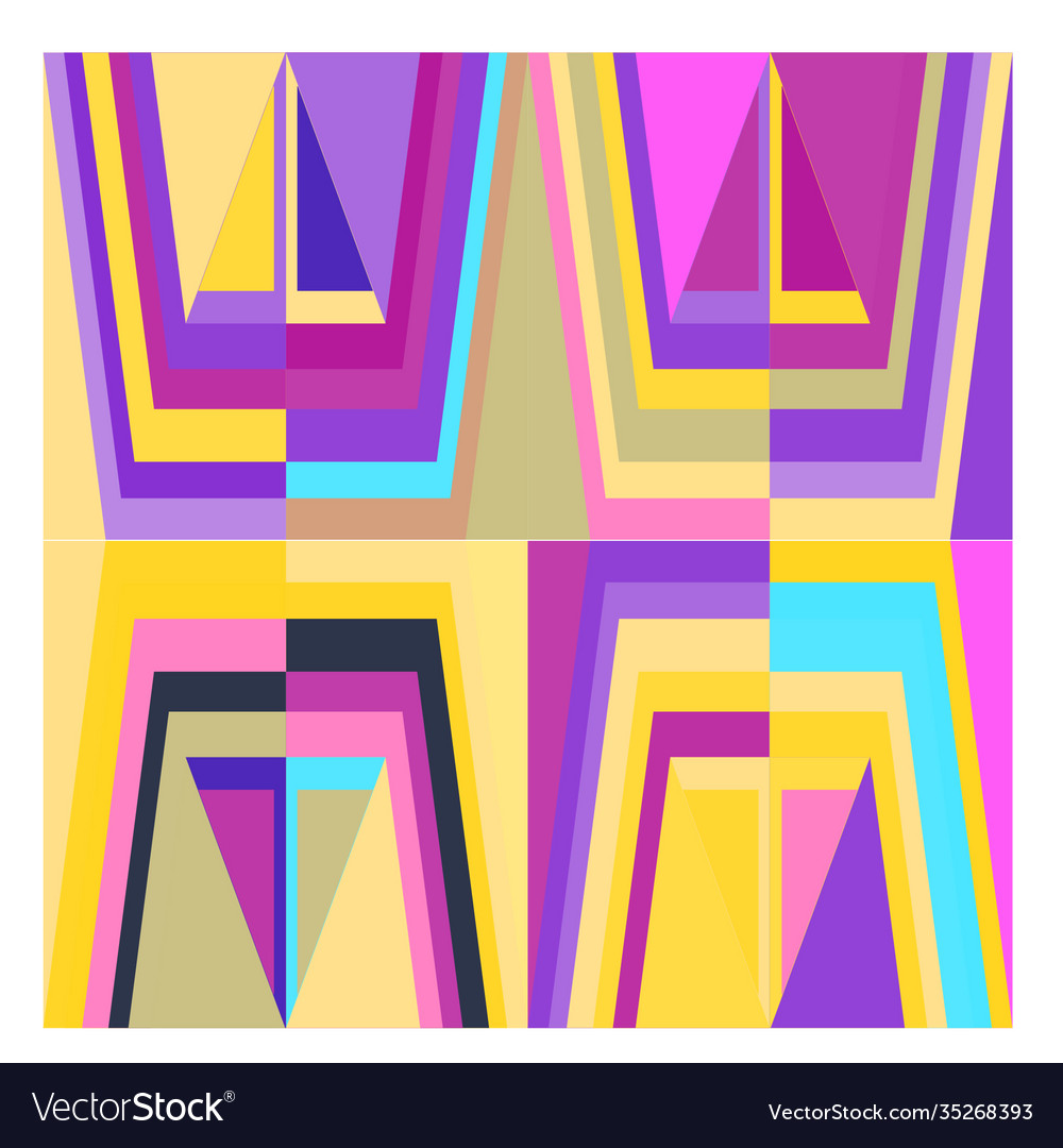 Colorful geometric and curve background pattern