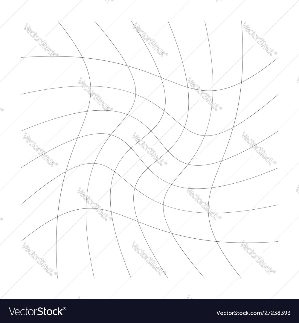 Intersecting lines mesh grid with spirally vector image Intersecting lines mesh grid with spirally
