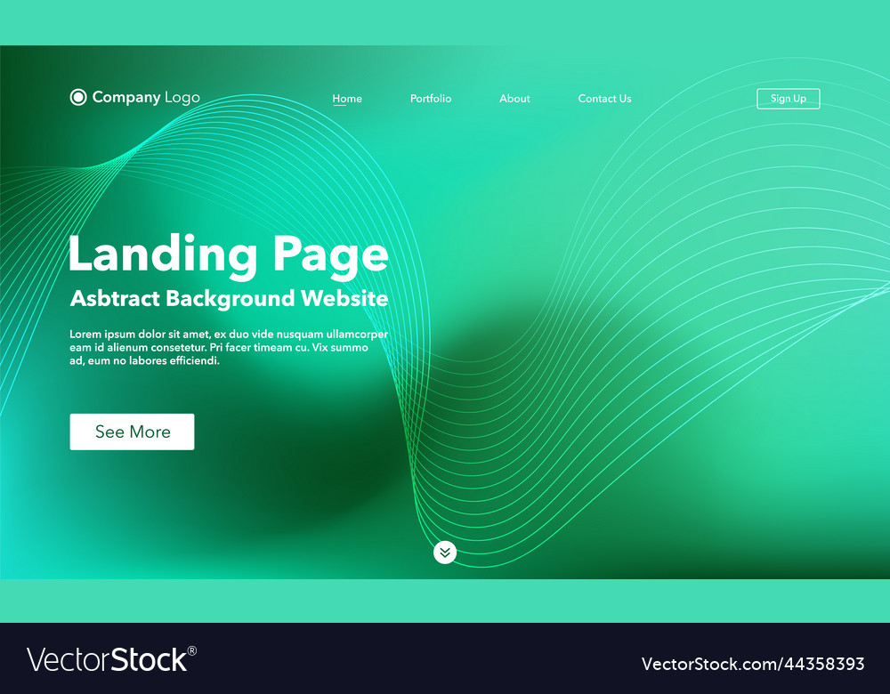 Landing page abstract background website template