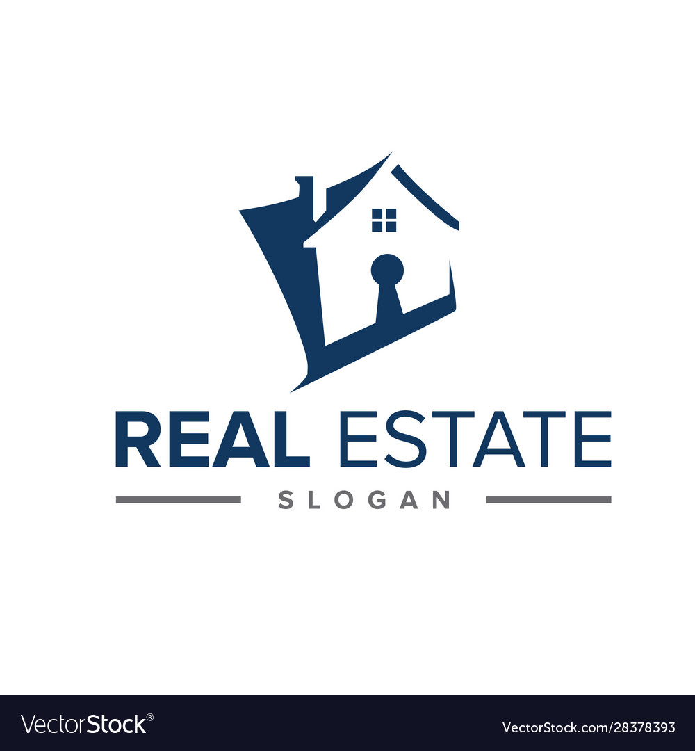 Real estate logo Royalty Free Vector Image - VectorStock