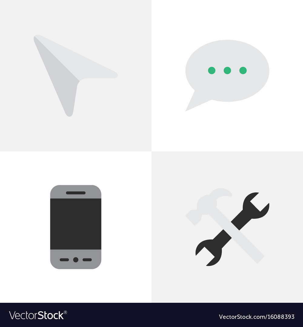 Set of simple menu icons