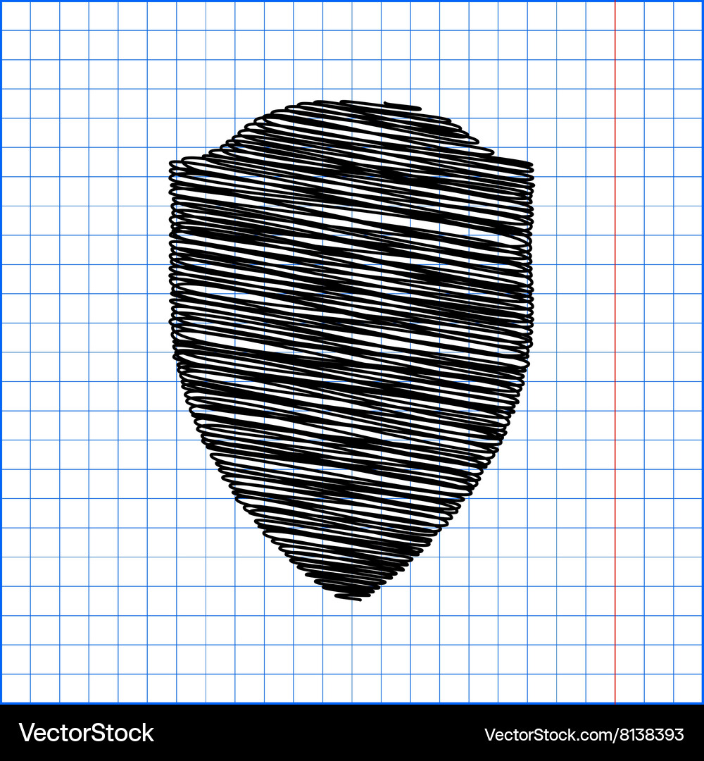 Shield sign flat style icon Royalty Free Vector Image