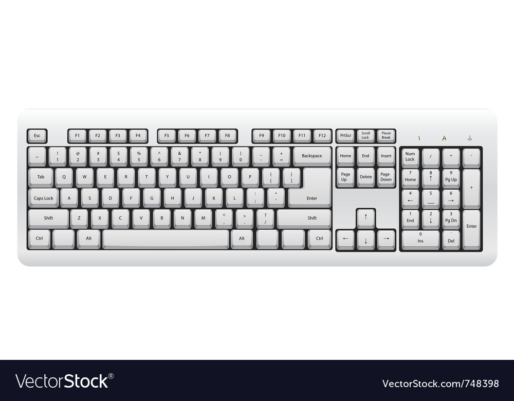 Close-up of a Computer Keyboard