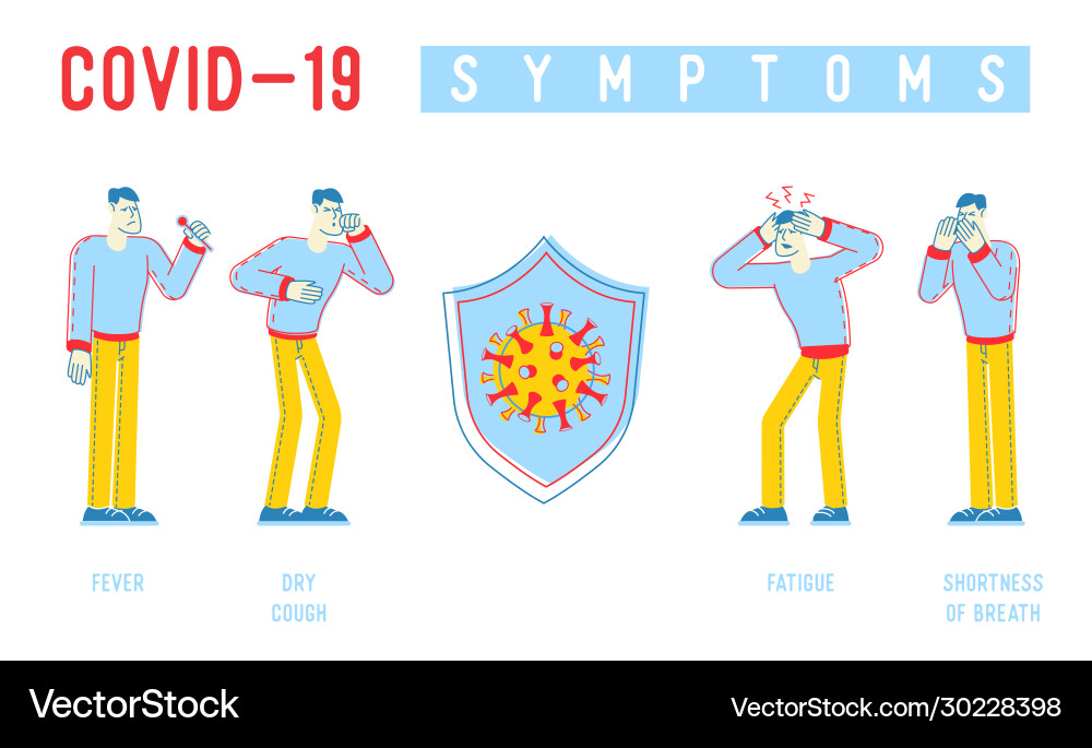 Coronavirus infographics people characters with Vector Image