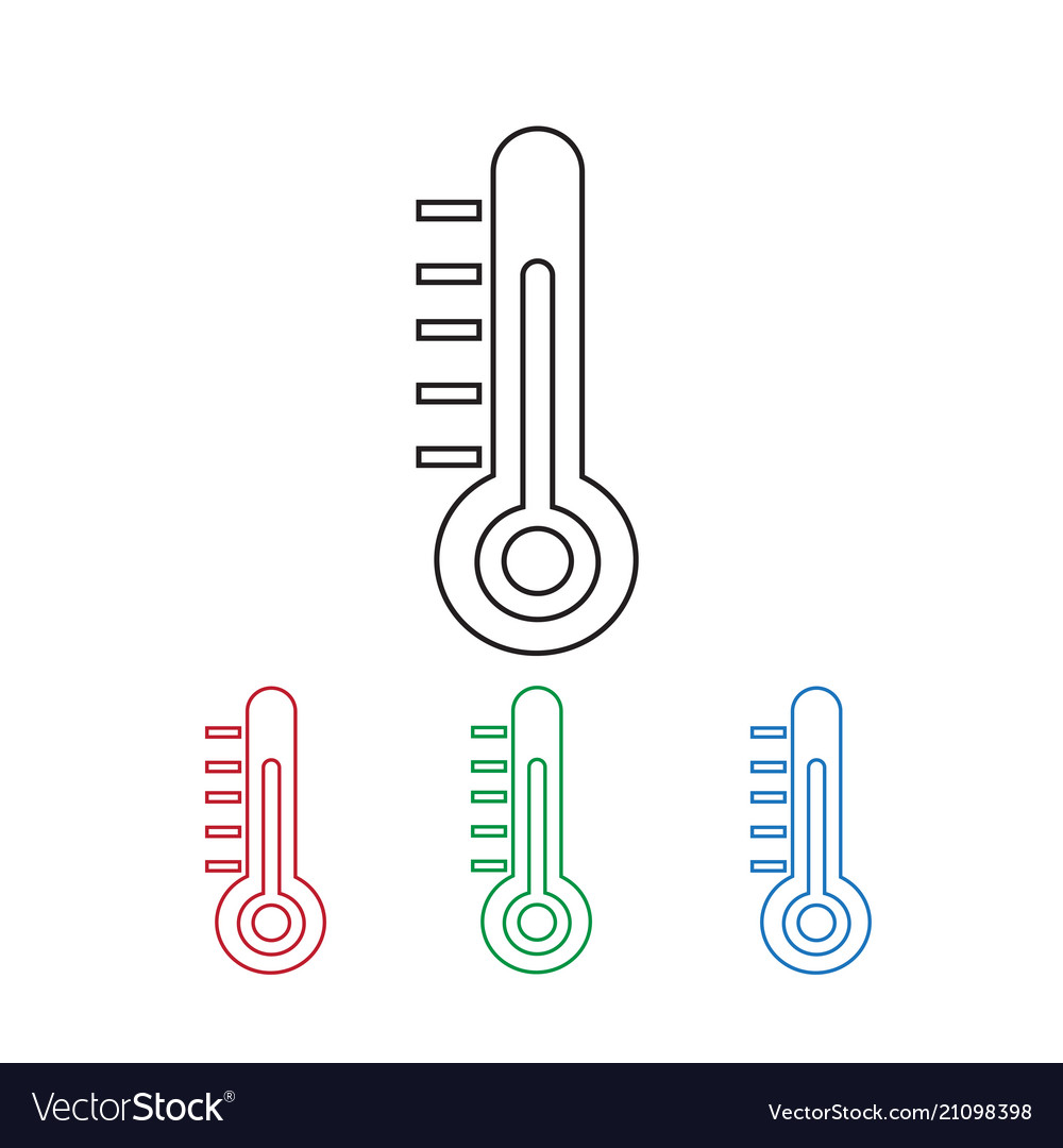 Thermometer icon vector image Thermometer icon