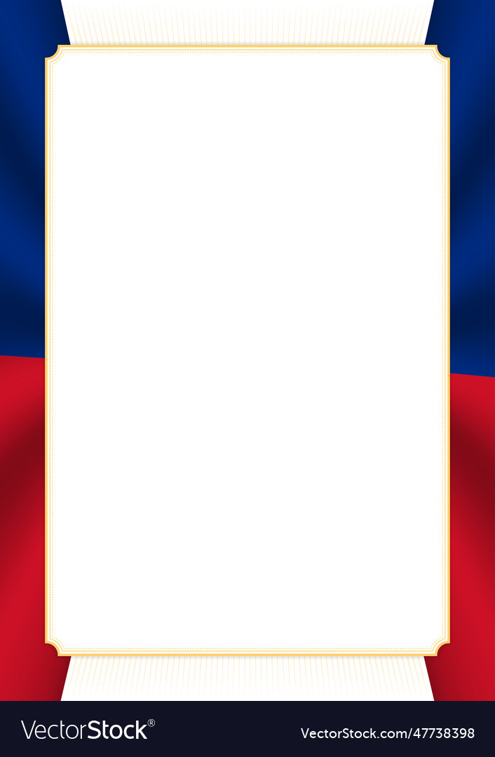 Vertical frame and border with liechtenstein flag