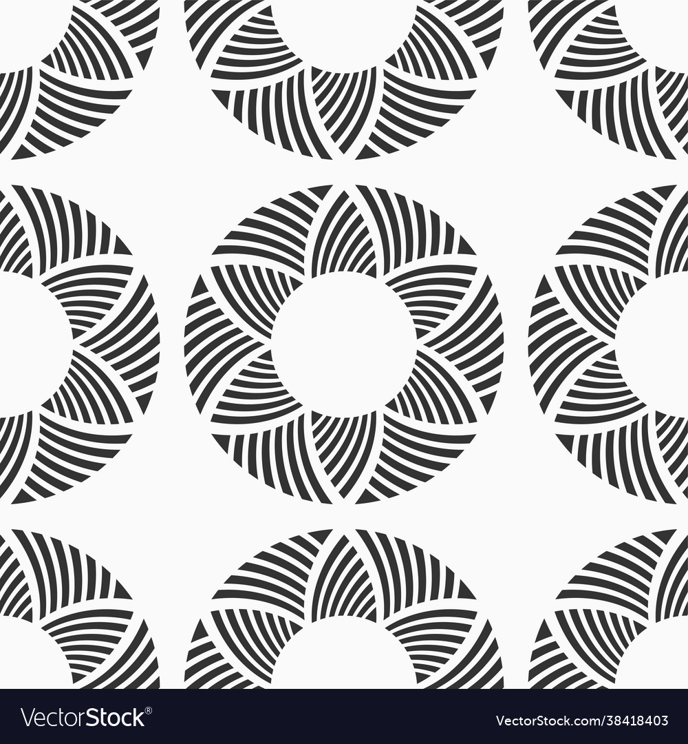 Abstract seamless pattern with symmetric circle vector image Abstract seamless pattern with symmetric circle