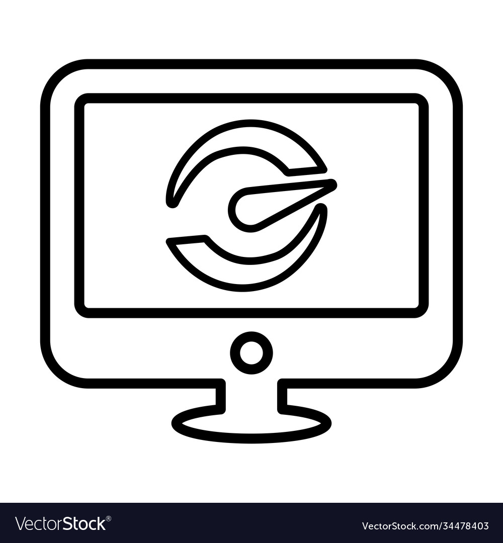 Application page speed outline icon line art