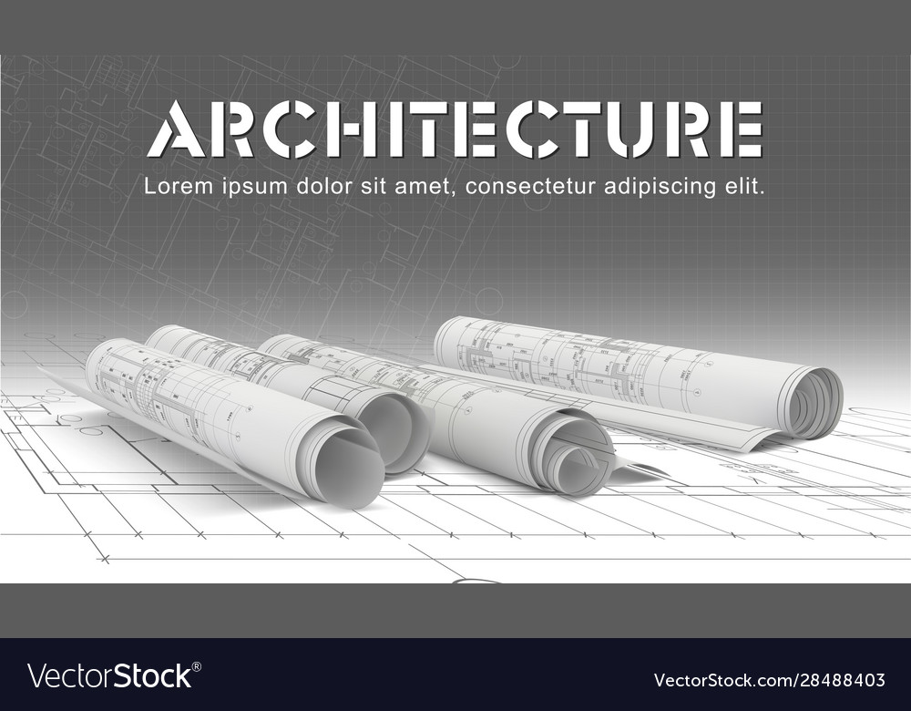 Architectural background vector image Architectural background