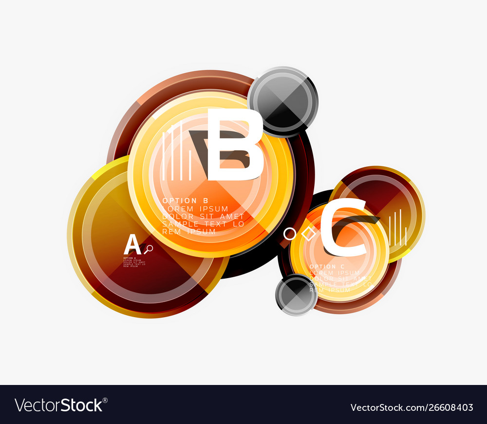 Circular pattern abstract circles composition