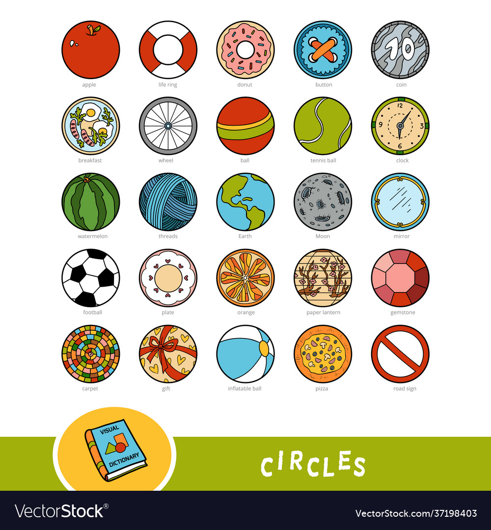 circle shape objects        <h3 class=