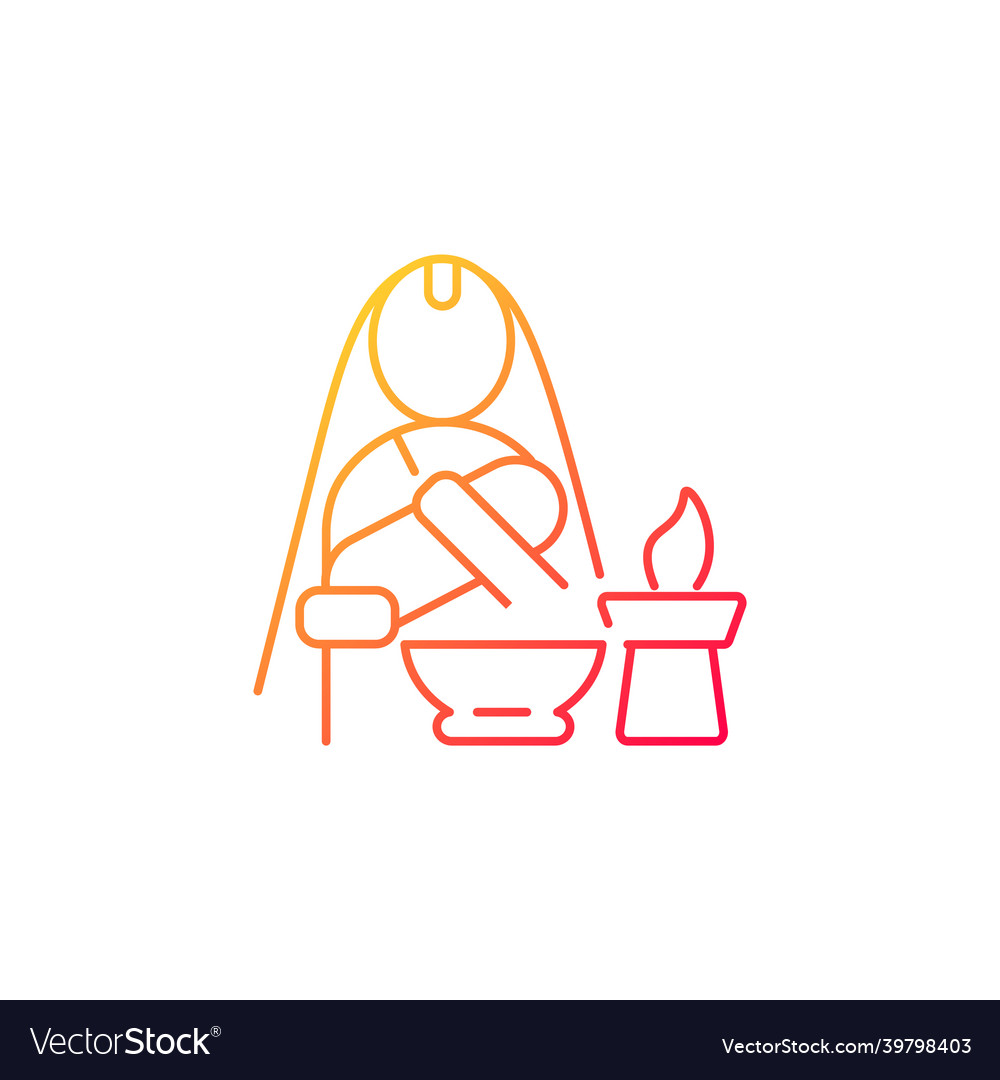 Nwaran gradient linear icon Vector Image Nwaran gradient linear icon