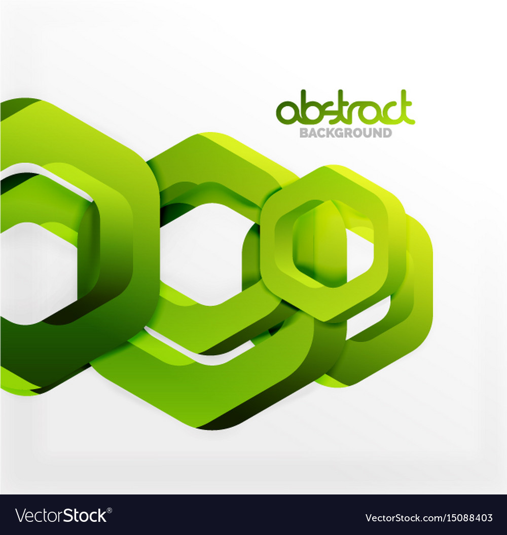 Overlapping hexagons design background