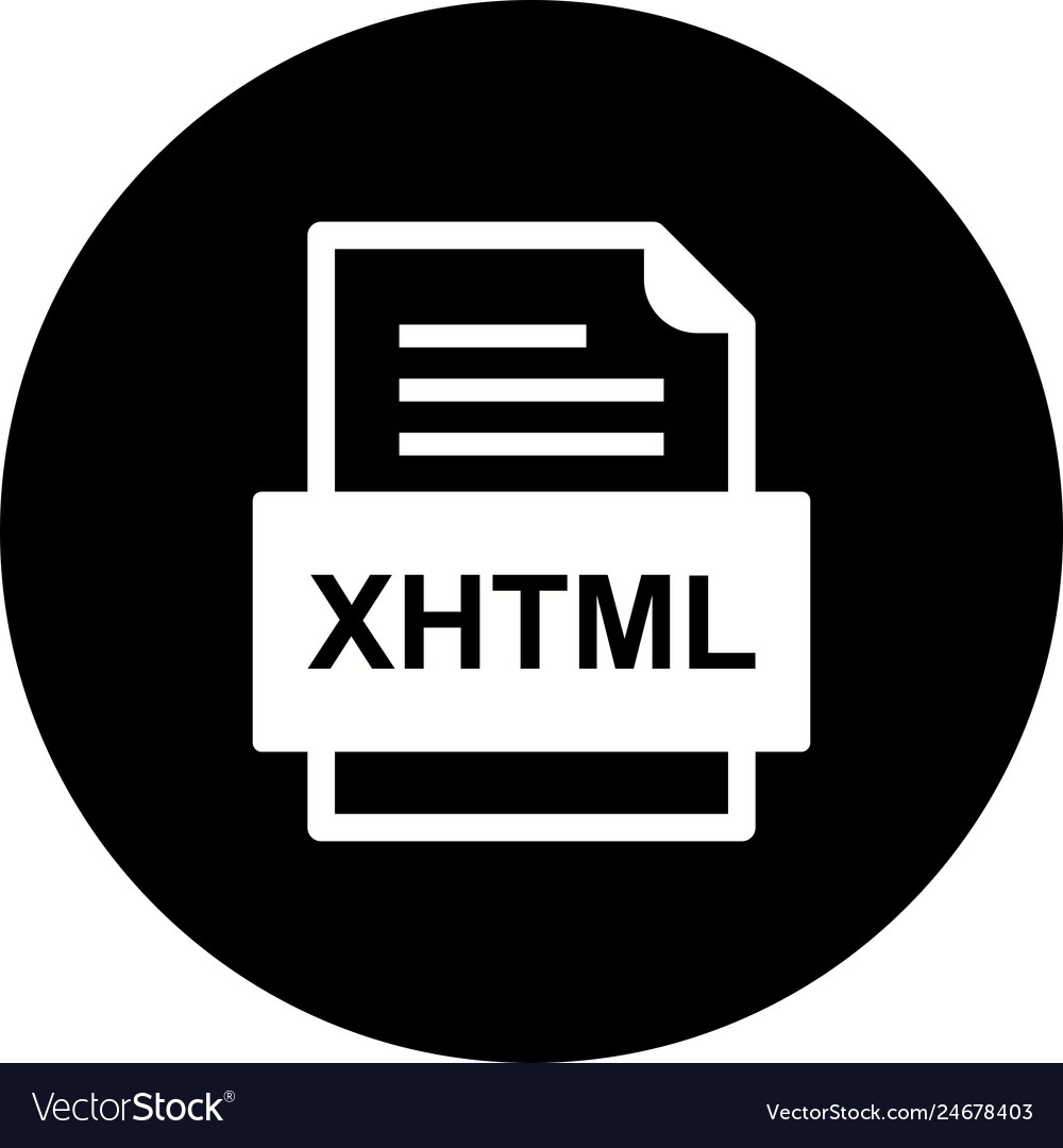 Xhtml file document icon