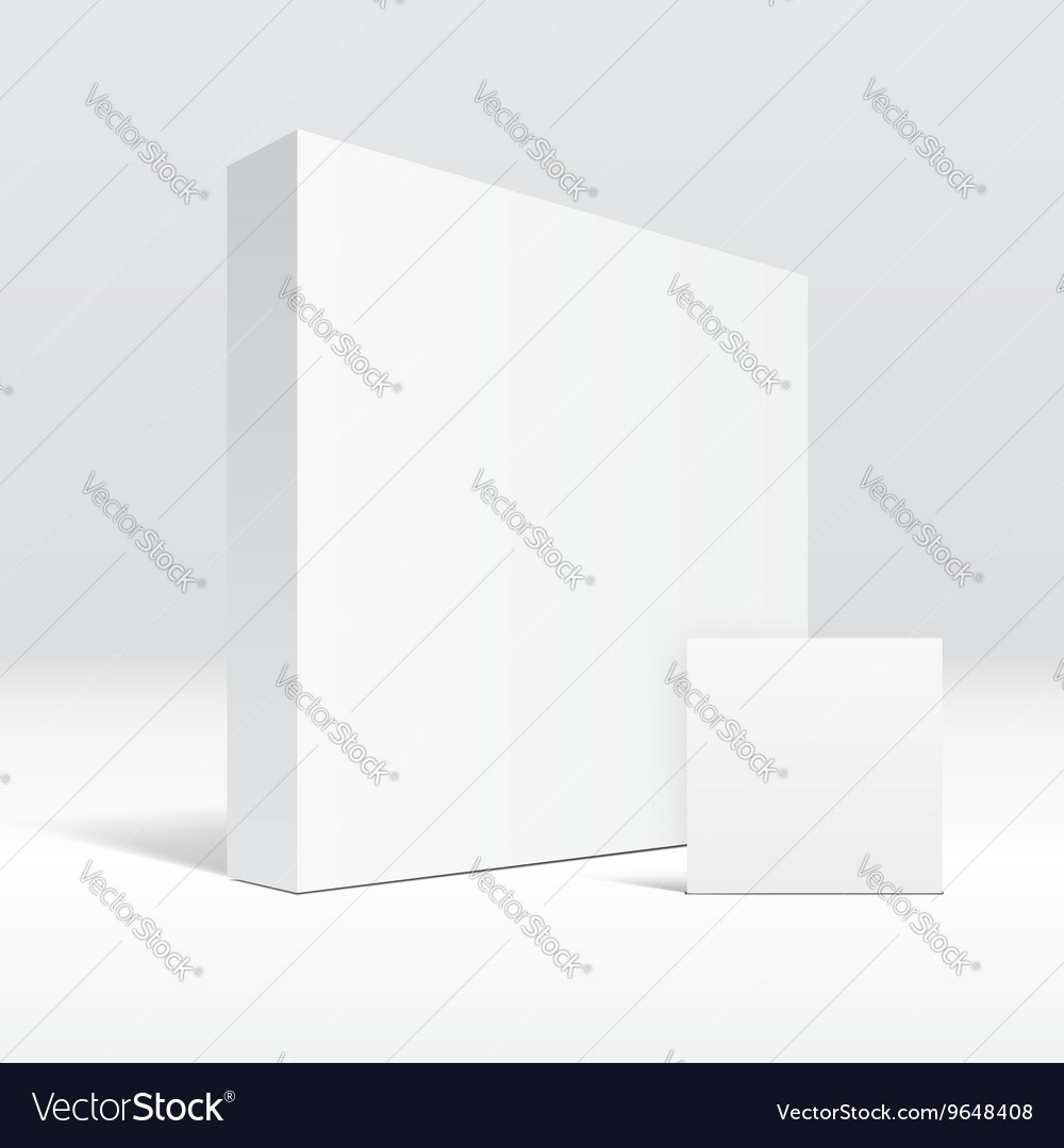 3d blank packaging box and envelope