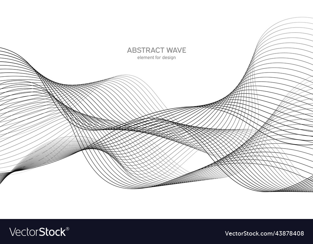 Abstract wave element for design digital vector image Abstract wave element for design digital