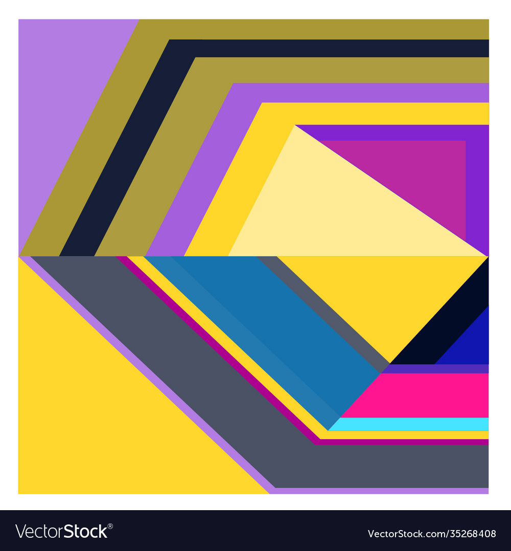 Colorful geometric and curve background pattern