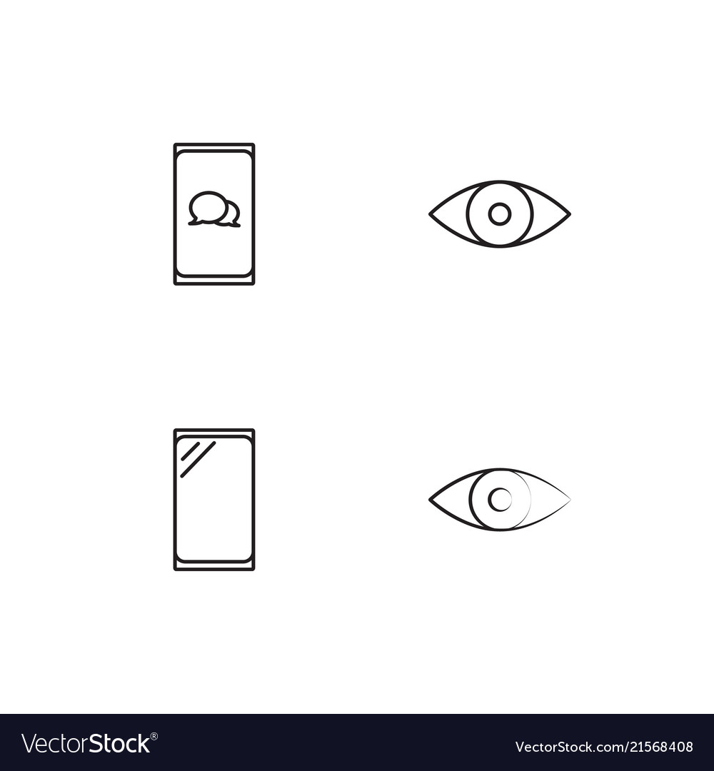 Cyber security linear icons set simple outline