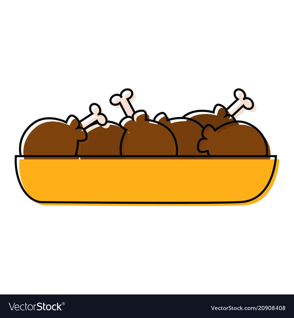 Fast food object vector image Fast food object