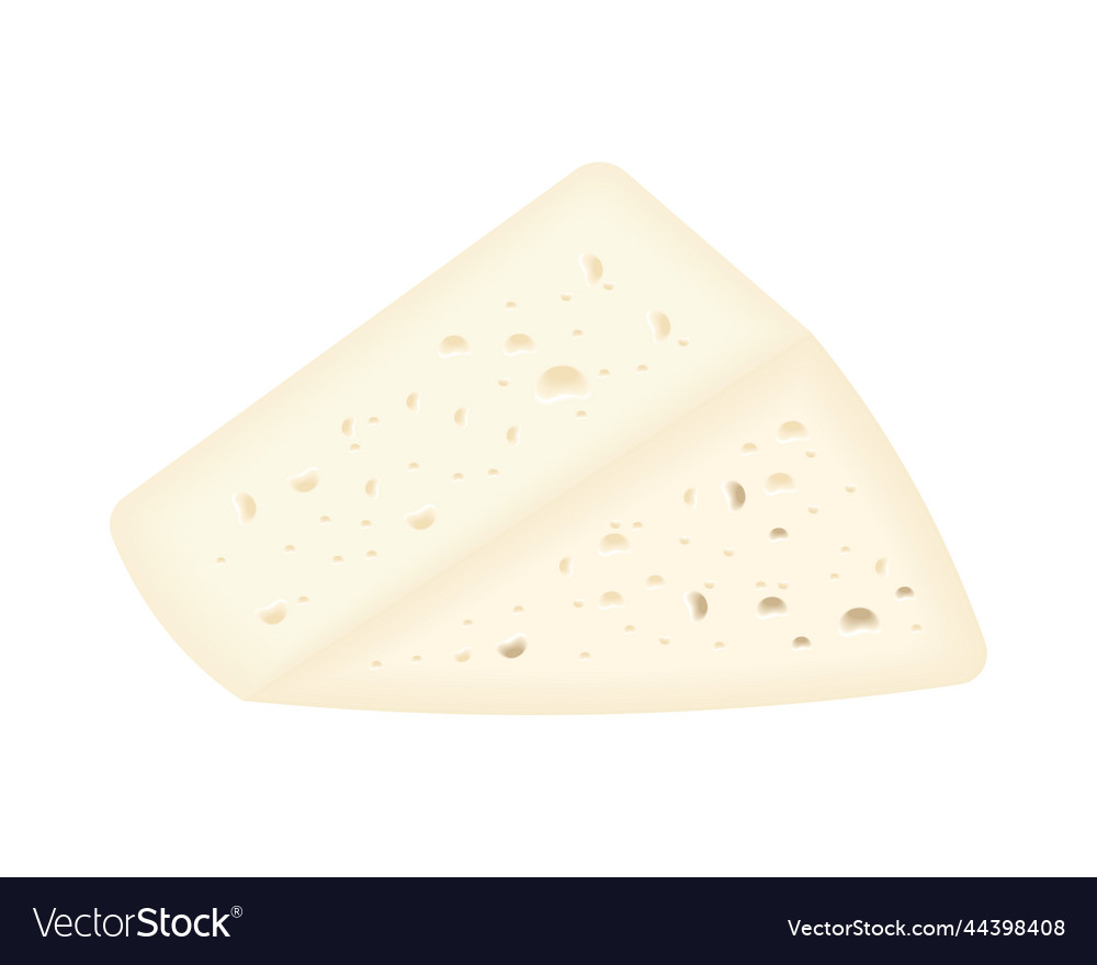 Feta cheese realistic icon