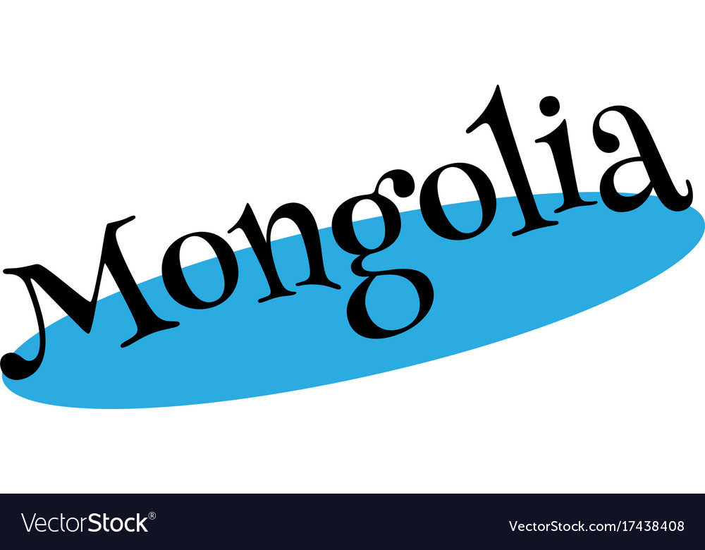 Mongolia rubber stamp