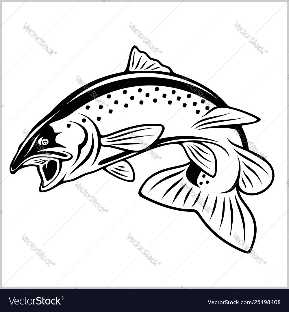 Rainbow Trout Fishing Emblem