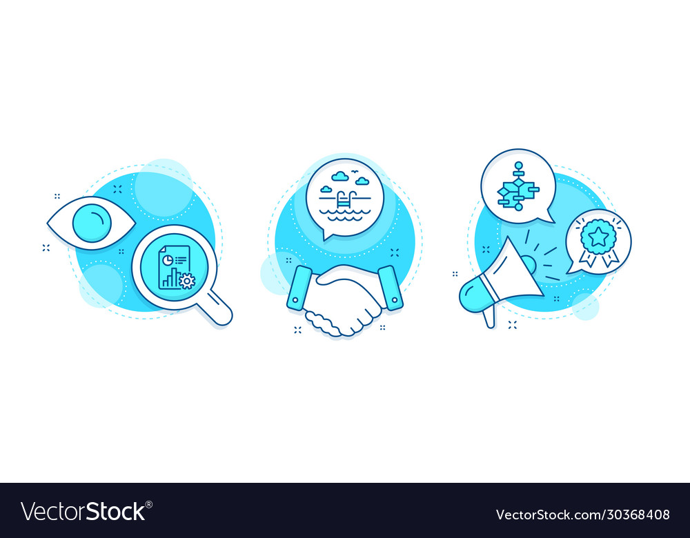 Schwimmbad-Block-Diagramm und Ranking-Star