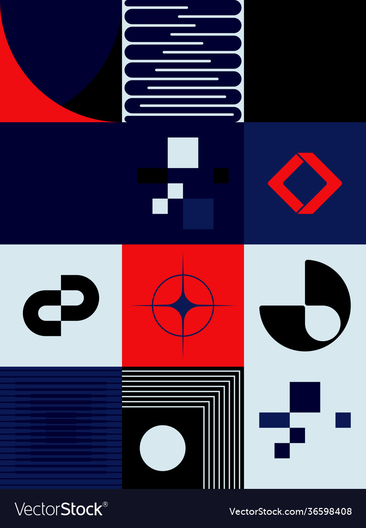Technology abstract pattern design vector image Technology abstract pattern design