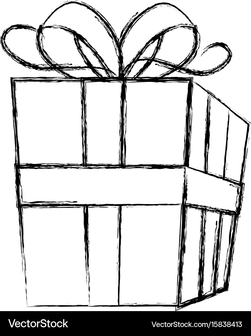 Gift box present icon Royalty Free Vector Image