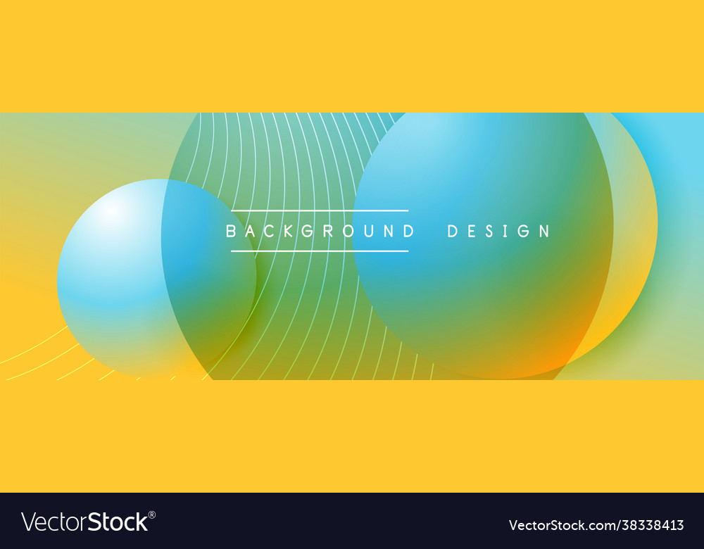 Gradient circles with shadows techno vector image Gradient circles with shadows techno
