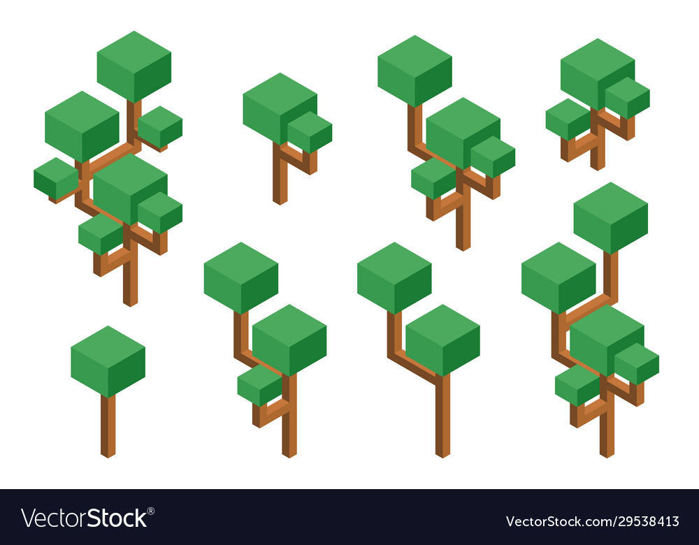 Isometric tree set isolated